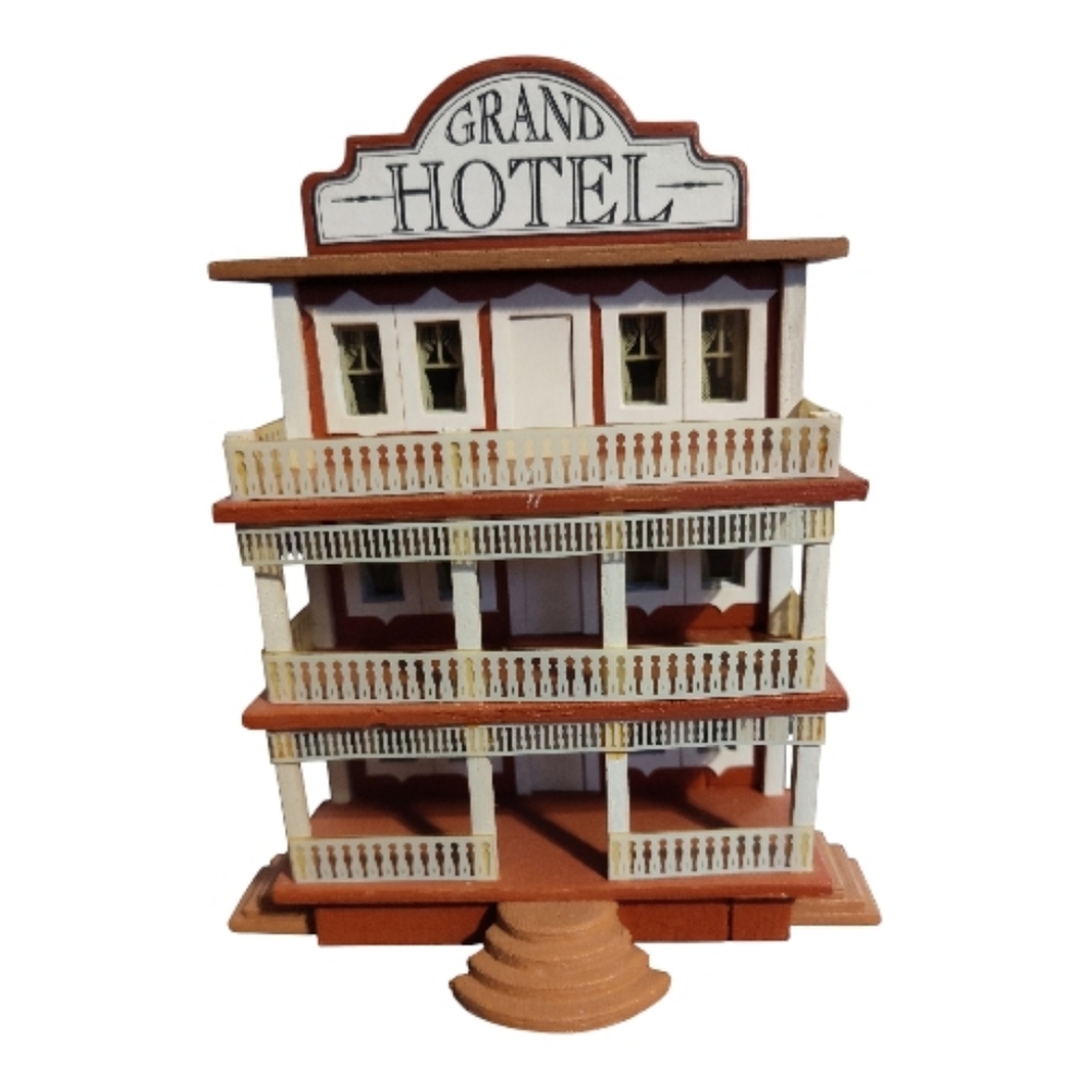 HO Gauge Grand Hotel Miniature Building Accessory Wooden